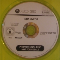 NBA Live 10 (Promotional Copy) Box Art