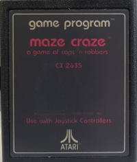 Maze Craze (text label) Box Art