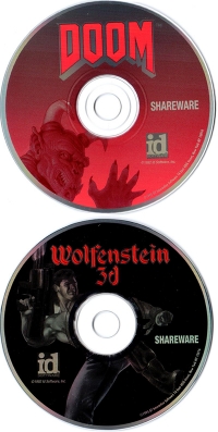 Doom Shareware / Wolfenstein 3d Shareware - CD-ROM 2 Pak Box Art