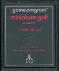 Miniature Golf (Atari, Inc. 1978) Box Art