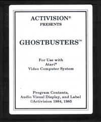 Ghostbusters (white label) Box Art
