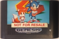 Sonic the Hedgehog 2 (Not for Resale text label) Box Art