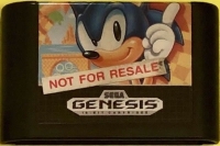 Sonic the Hedgehog (Not for Resale small label) Box Art