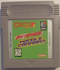 Arcade Classic No. 1: Asteroids / Missile Command Box Art