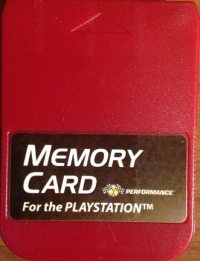 Performance Memory Card (red) Box Art