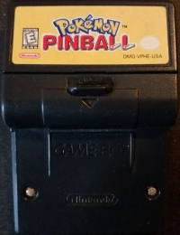 Pokémon Pinball (white ESRB) Box Art