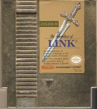 Zelda II: The Adventure of Link (white Nintendo Seal of Quality) Box Art