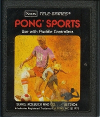 Pong Sports (Contains One Cartridge / Tele-Games Cartridge / Indicates Registered Trademark) Box Art