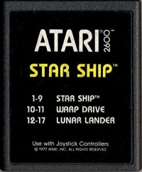 Star Ship (Text Label) Box Art