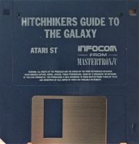 Hitchhiker's Guide to the Galaxy, The - Mastertronic Box Art