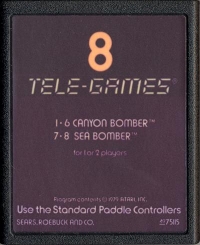 Canyon Bomber (Sears text label / 4975115) Box Art
