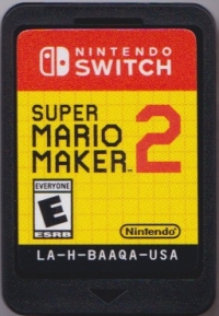 Super Mario Maker 2 (Includes Online 12-Month Individual Membership) Box Art