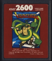 Venture (Atari Red) Box Art