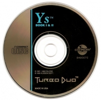 Ys Book I & II (TurboDuo Label) Box Art