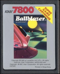 Ballblazer (red end label) Box Art