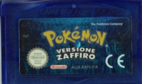 Pokémon Versione Zaffiro (two PEGI ratings) Box Art