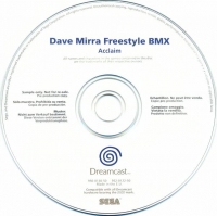 Dave Mirra Freestyle BMX (Not for Resale) Box Art