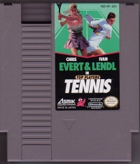 Chris Evert & Ivan Lendl in Top Players' Tennis Box Art