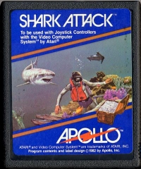 Shark Attack (orange stripe label) Box Art
