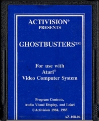 Ghostbusters (blue label) Box Art