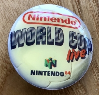 Nintendo 64 World Cup Live pin badge Box Art