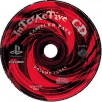 Interactive CD Sampler Pack Volume Three (SCUS-94966 / Version 3.5 sticker / 2 ring hubs) Box Art