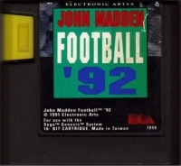 John Madden Football '92 [SE][IT][NL] Box Art