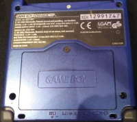 Nintendo Game Boy Advance SP (Blue) Box Art