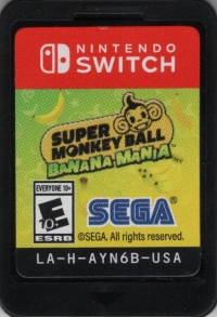 Super Monkey Ball: Banana Mania - Anniversary Edition Box Art