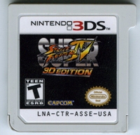 Super Street Fighter IV - 3D Edition (lenticular cover) Box Art