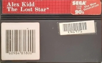 Alex Kidd: The Lost Stars (Sega for the 90's) Box Art