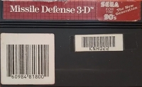 Missile Defense 3-D (Sega for the 90's) Box Art