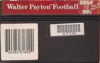 Walter Peyton Football (Sega for the 90's) Box Art