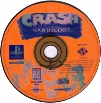 Crash Bandicoot (©1996 Universal Interactive Studios) Box Art