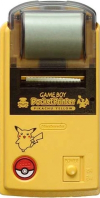 Nintendo PocketPrinter (Pikachu Yellow) Box Art