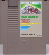 Rad Racer (European Version) Box Art