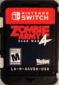 Zombie Army 4: ﻿Dead War Box Art