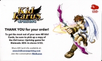 Kid Icarus: Uprising AR card pack (Palutena Rare) Box Art