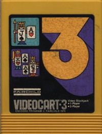 Videocart-3: Video Blackjack Box Art