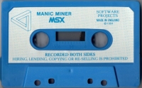 Manic Miner Box Art