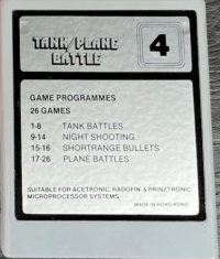 Tank/Plane Battle (red box) Box Art
