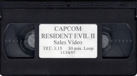 Resident Evil II Sales Video (VHS) Box Art