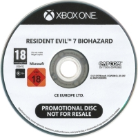 Resident Evil 7: Biohazard (Not for Resale) Box Art
