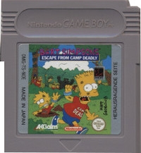 Bart Simpson's Escape from Camp Deadly [DE] Box Art