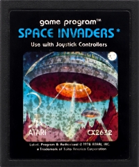 Space Invaders (black picture label / 1980) Box Art