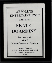 Skate Boardin' (black text label) Box Art