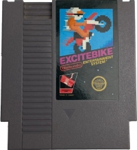 Excitebike (3 screw cartridge / Nintendo®) Box Art