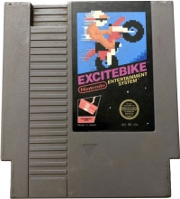 Excitebike (3 screw cartridge / ©ⓂNintendo® / circle Seal) Box Art