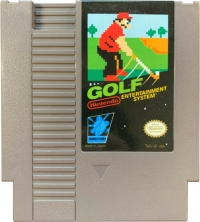 Golf (3 screw cartridge / ©ⓂNintendo® / oval Seal™) Box Art