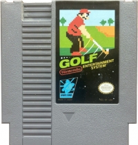 Golf (3 screw cartridge / ©ⓂNintendo® / oval Seal®) Box Art